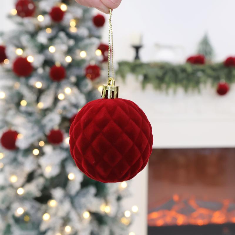 💥2025 HOT SALE💥36 PCS Velvet Christmas Balls