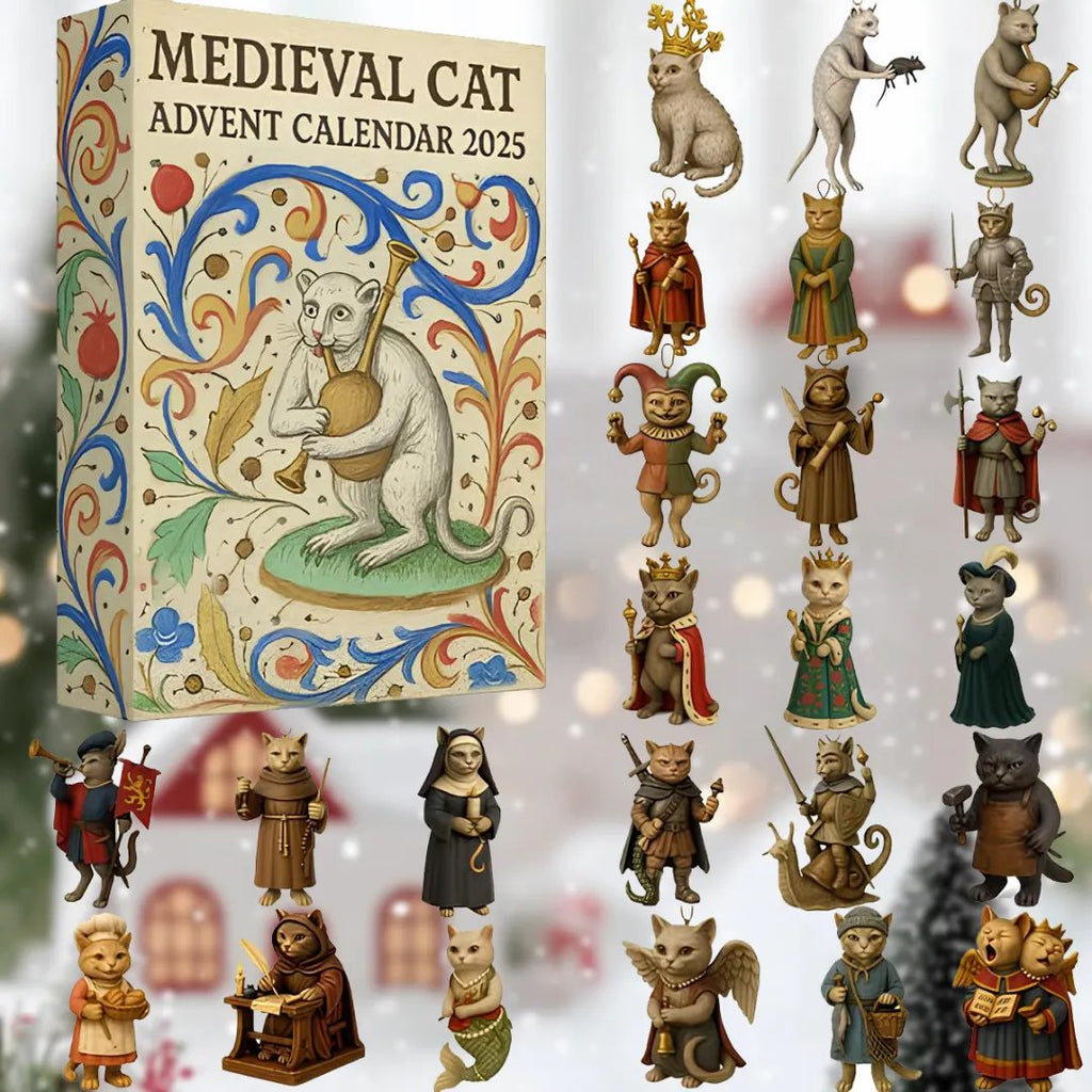 🎄-Medieval Cat Advent Calendar 2025✨24 Days of Cat Armor, Royal Charm & Holiday Surprises!