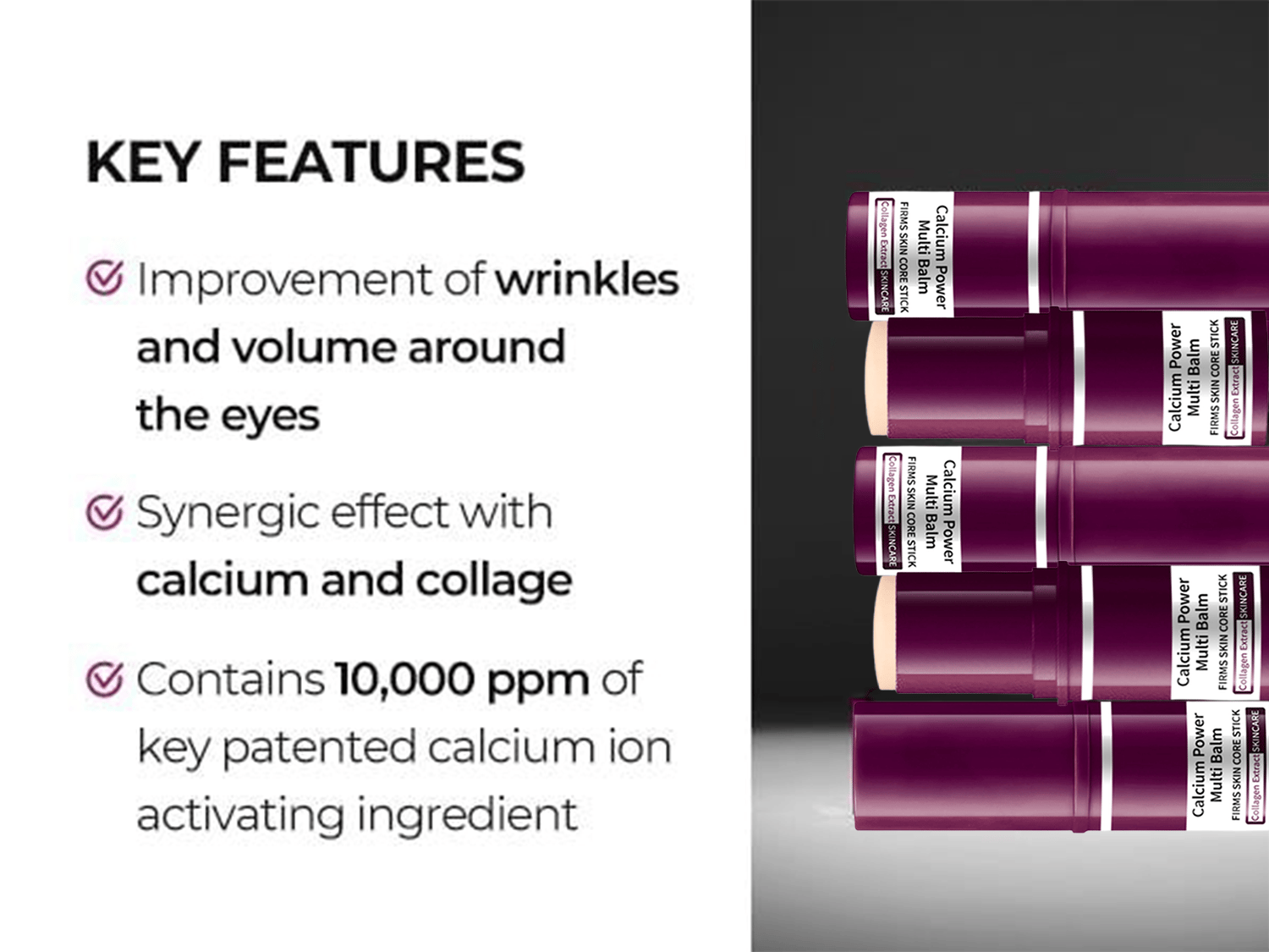 🔥 🏆 #1 Bestselling🏆-Calcium Multi Balm 💫 Anti-Aging & Firming Korean Skincare Stick🔥