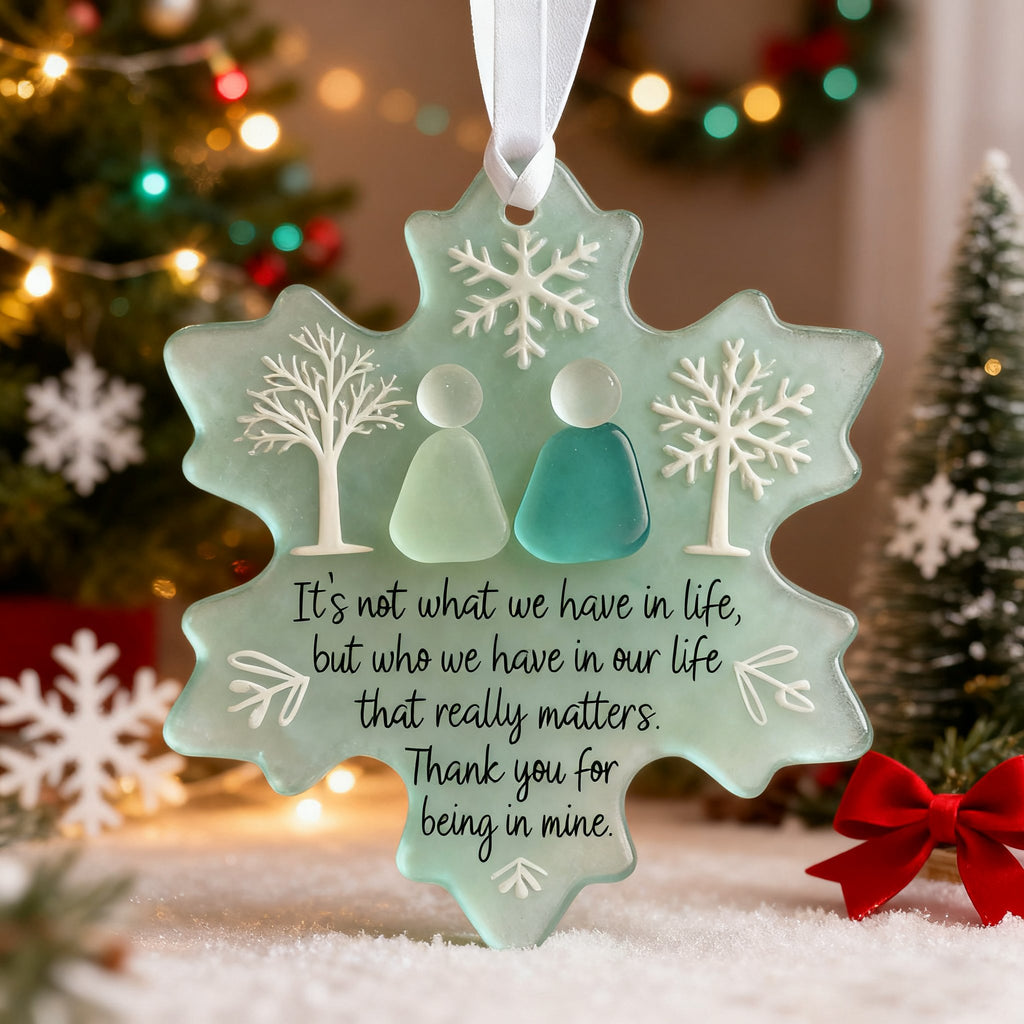 🌊Snowflake-Shaped Acrylic Friendship Decor❄✨ Shaped by Nature & Crafted by Hand!