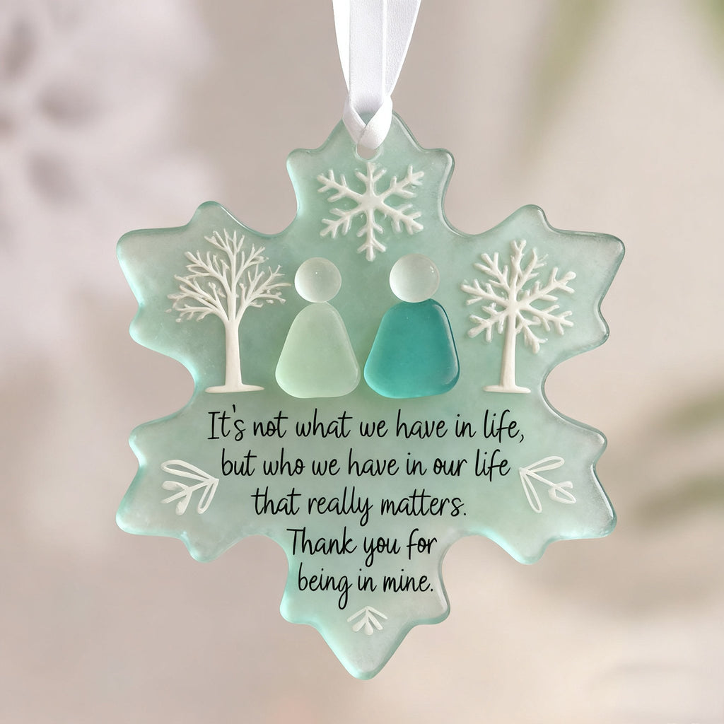 🌊Snowflake-Shaped Acrylic Friendship Decor❄✨ Shaped by Nature & Crafted by Hand!